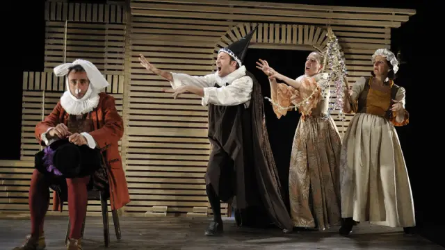 Imagen de una representación en el Teatro de la Estación de Zaragoza.
