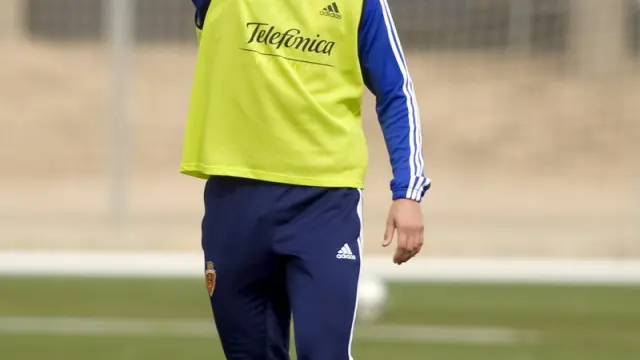 Obradovic, en uno de sus últimos entrenamientos en Zaragoza.
