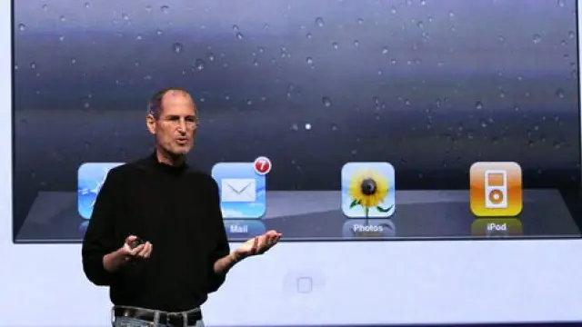 Steve Jobs durante la presentación del iPad 2, el pasado mes de marzo