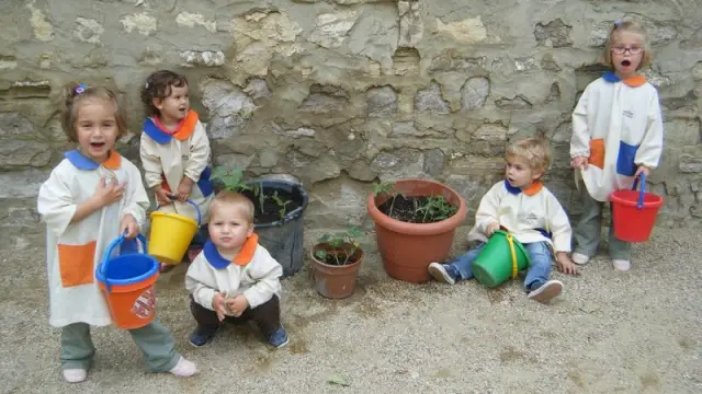 Alumnos de Alcubierre cultivan sus plantas