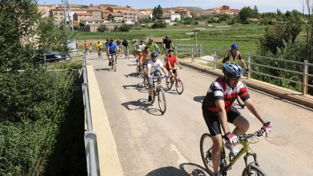 Los participantes recorrieron en bici 18 kilómetros.