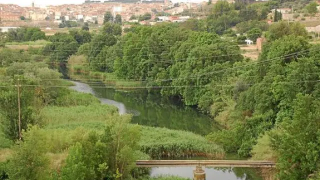 El río modificó su trazado en el año 1964 al construirse dos diques y desviarse el tramo final.