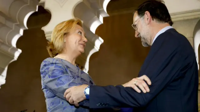 Mariano Rajoy y Luisa Fernanda Rudi en una imagen de archivo