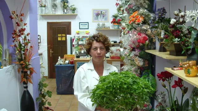 Berta Paraíso, propietaria de la floristería