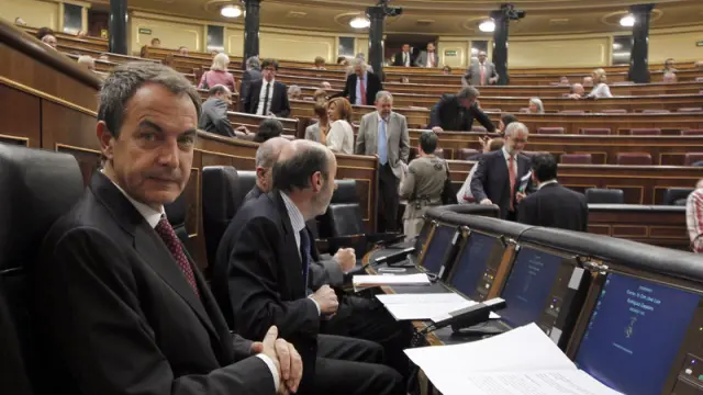 José Luis Rodríguez Zapatero en el Congreso de los Diputados
