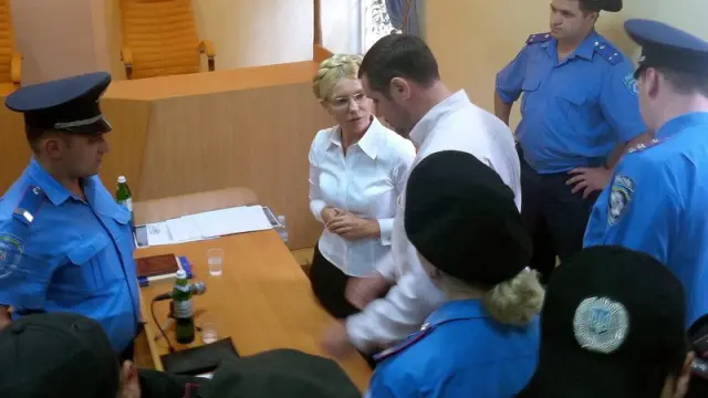 Foto de arhivo de Timoshenko ante el juez