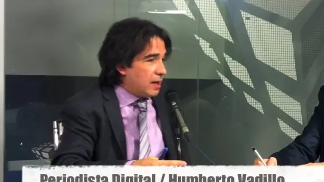 Humberto Vadillo durante la entrevista.