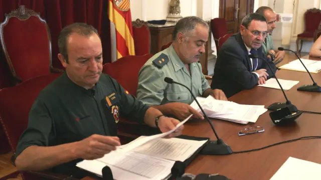 Foto de archivo de la presentación del balance de rescates de montaña en Huesca.