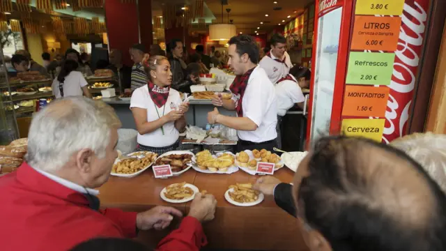 El Restaurante Las Palomas durante las Fiestas del Pilar de 2010.