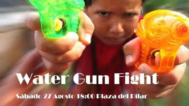 cartel del Water Gun Fight Zgz