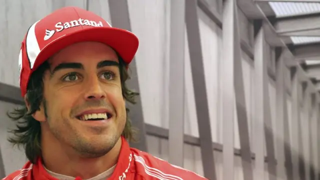 Alonso, durante la carrera en el circuito de Spa