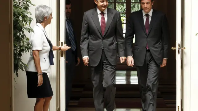 El presidente del Gobierno junto al primer ministro portugués, Pedro Passos Coelho