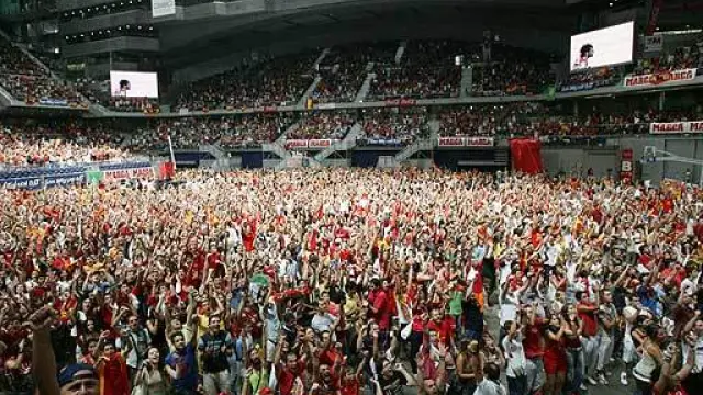 Imagen de archivo del Palacio de los Deportes de Madrid durante la final