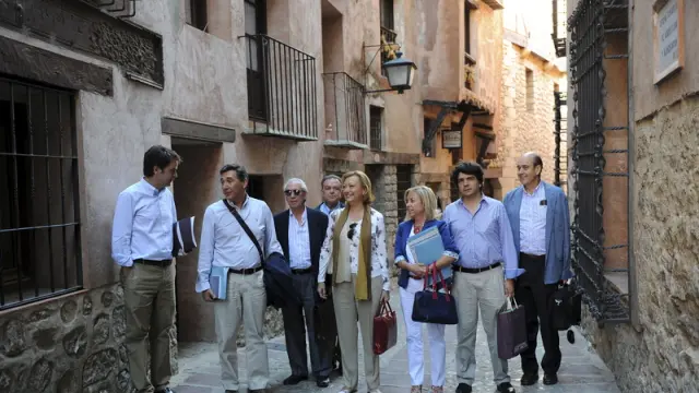 El equipo de Gobierno, en Albarracín