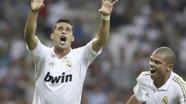 Ronaldo celebra su gol