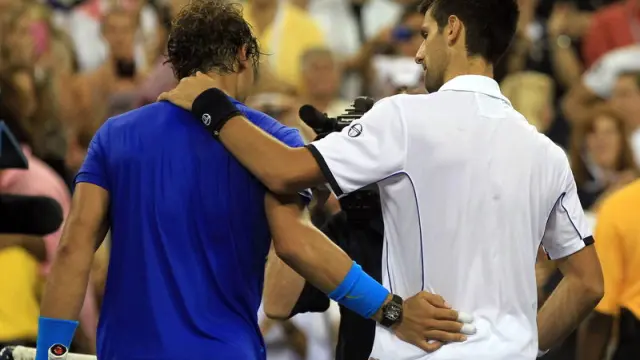 Nadal y Djokovic, tras la final