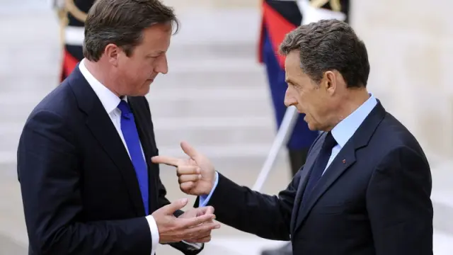 Sarkozy y Cameron, en una imagen de archivo