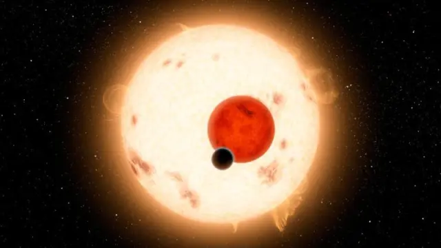 Recreación del planeta Kepler-16 B