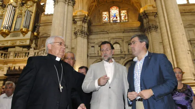 Rajoy ha visitado la Catedral de Jaén, que aspira a convertirse en Patrimonio de la Humanidad.