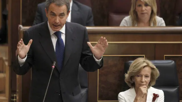Rodríguez Zapatero, en el Congreso.