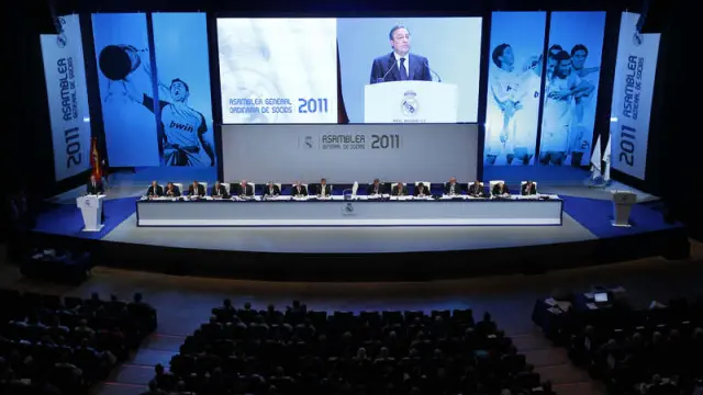 Asamblea de Socios del Real Madrid en el Palacio de Congresos