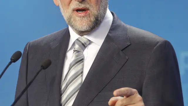Mariano Rajoy durante la comparecencia