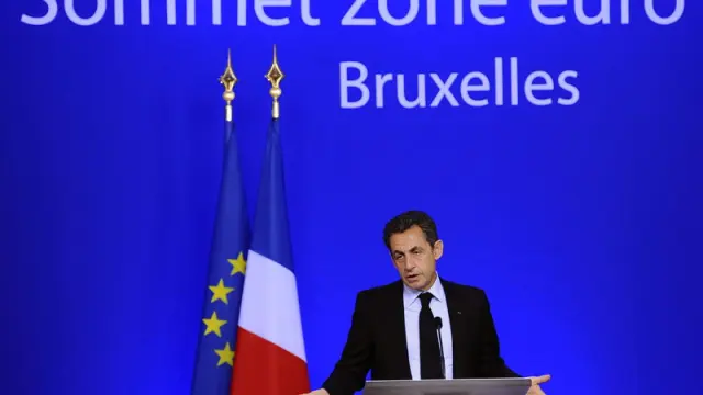 Sarkozy durante la cumbre