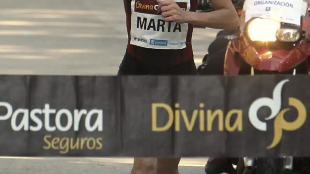 Marta Domínguez cruza la meta en su reaparición