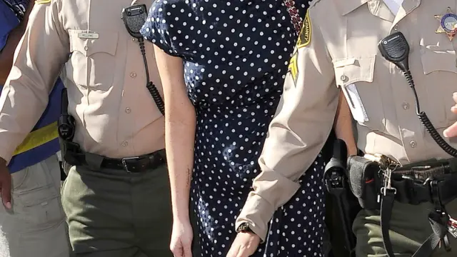 Lindsay Lohan a su llegada a los juzgados