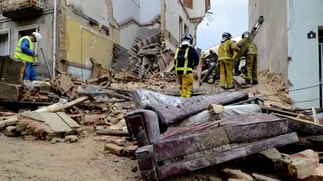 Derrumbe en Ourense