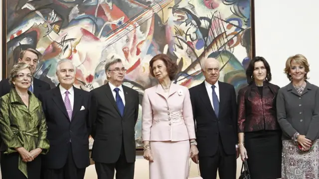 Doña Sofía inaugura la expoición 'El Hermitage en el Prado'
