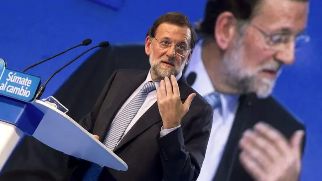 El candidato del PP a la presidencia del Gobierno, Mariano Rajoy