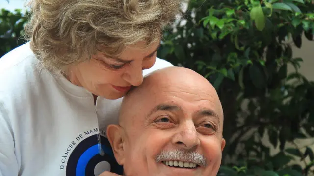 Lula Da Silva junto a su esposa Marisa Leticia.