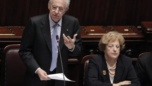 Mario Monti, en la Cámara de Diputados