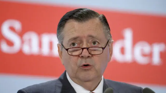 El consejero delegado del Banco Santander, Alfredo Sáenz