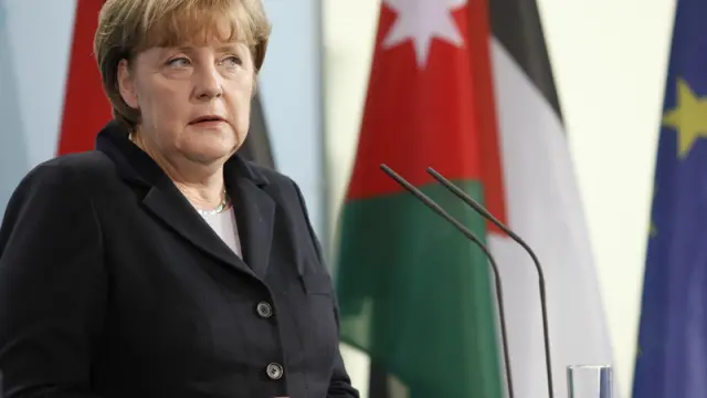 Angela Merkel en una aparición reciente