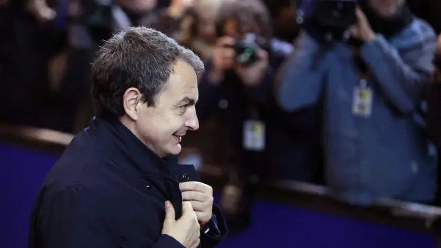 Zapatero, a su llegada a la Cumbre