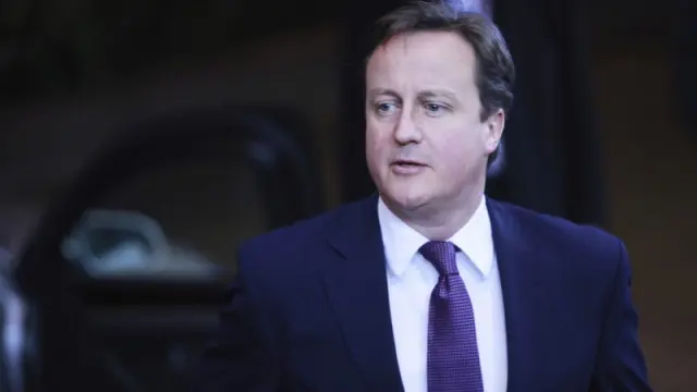 David Cameron, en la Cumbre Europea