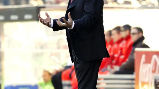 El entrenador del Mallorca, Gregorio Manzano.