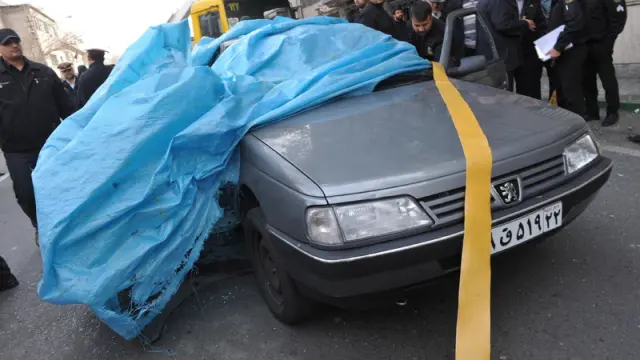 La policía iraní investiga el lugar del atentado