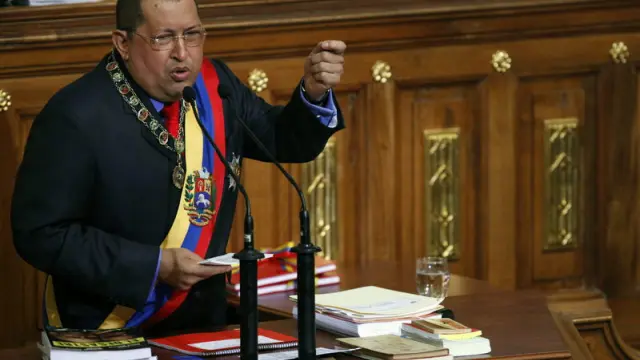 El presidente de Venezuela, Hugo Chávez