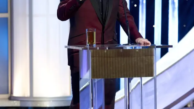 Ricky Gervais, durante la gala