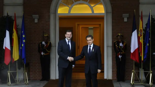 Reunión bilateral entre Rajoy y Sarkozy