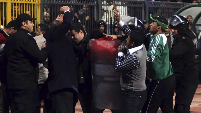 Disturbios originados en un partido de la liga egipcia