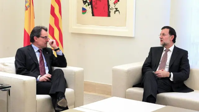 Rajoy y Mas, en La Moncloa