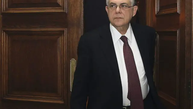 El presidente heleno, Lukas Papademos