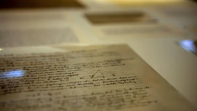 Documento manuscrito de Albert Einstein