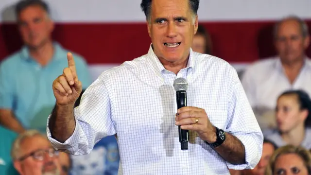 El candidato presidencial republicano Mitt Romney