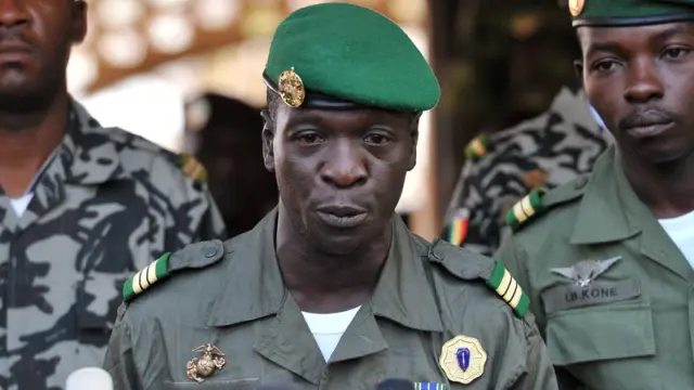 El jefe de la junta militar, el capital Amadou Haya Sanogo