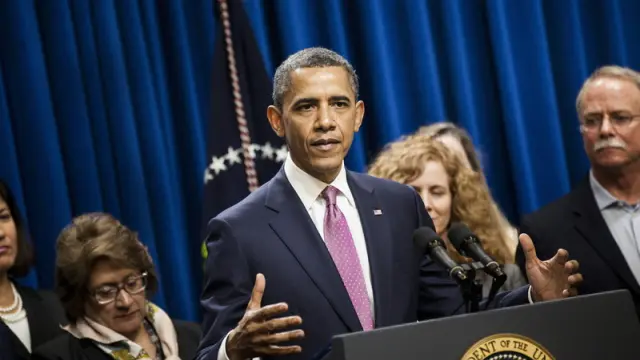 Barack Obama durante un evento en Washington.